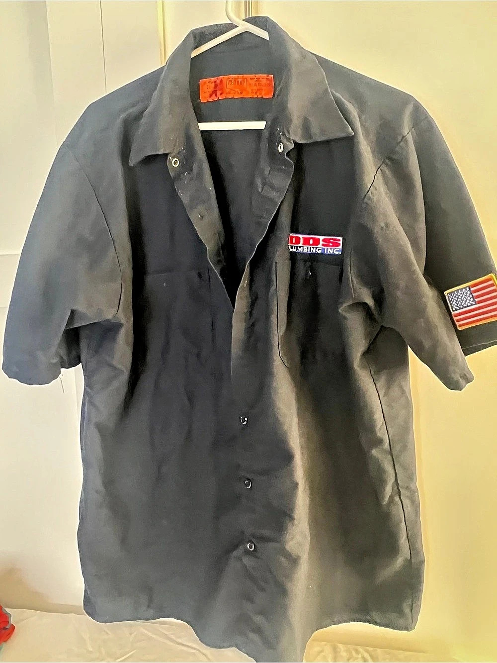 Red Kap Short Sleeve Work Shirt in Black